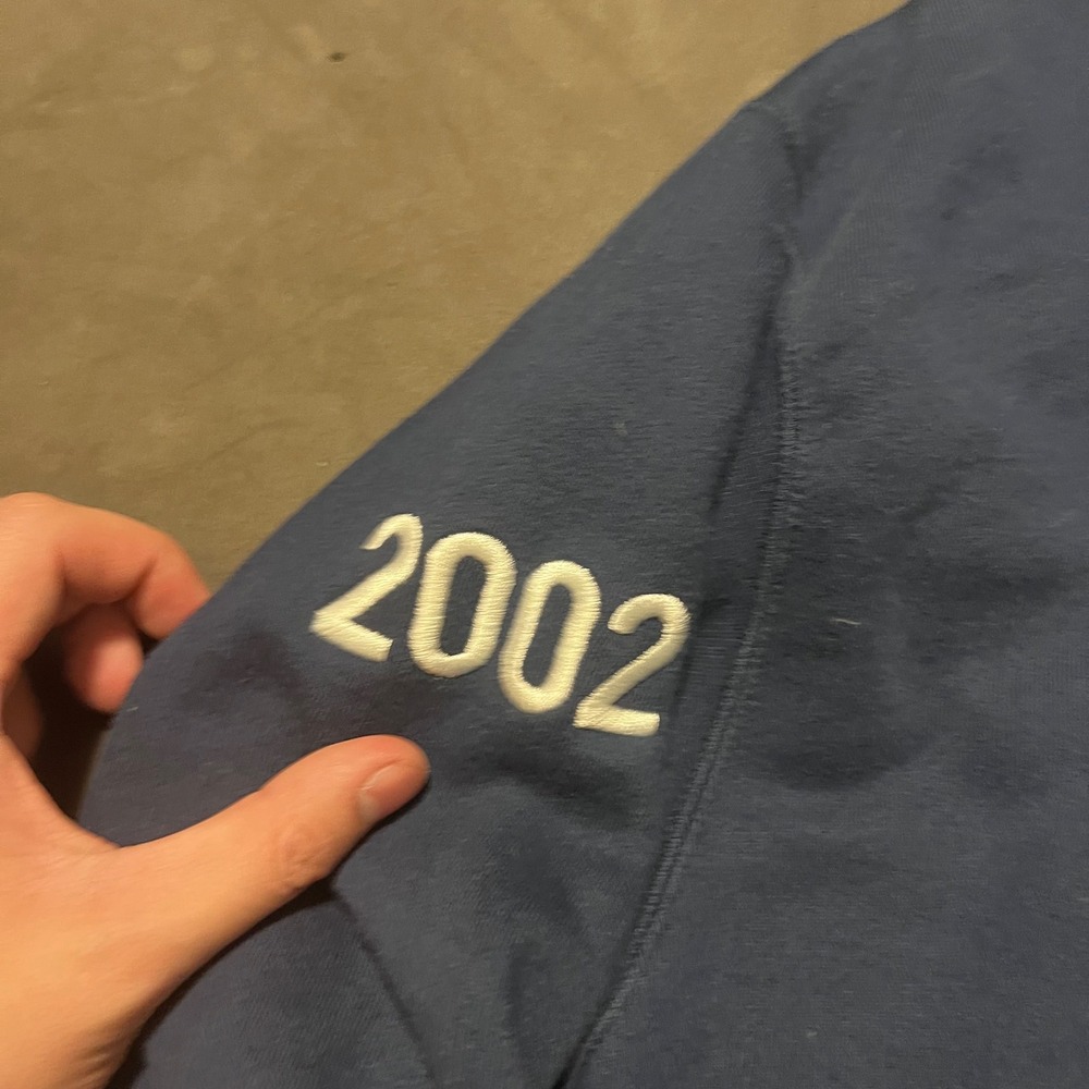 Vintage Roots 2002 USA Olympic Team Navy Blue Hoodie Mens Size Large Pullover - Picture 7 of 9